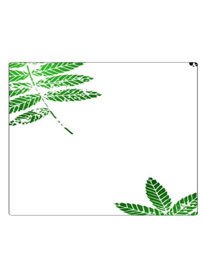 بي بي لوحة ماوس ألعاب بتصميم مضادة للانزلاق وبنمط مطبوع أبيض/أخضر - Image 1