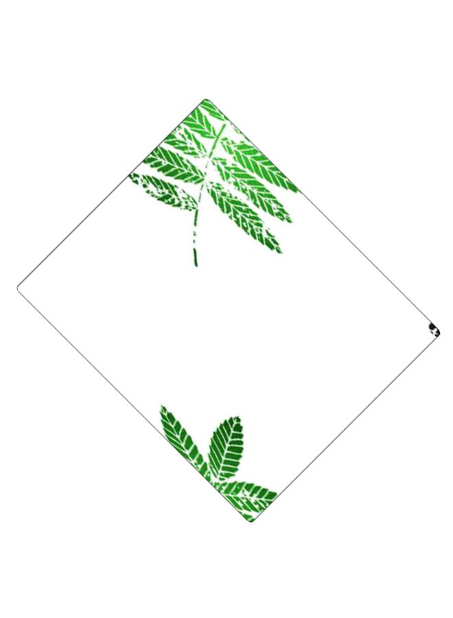 بي بي لوحة ماوس ألعاب بتصميم مضادة للانزلاق وبنمط مطبوع أبيض/أخضر - Image 2