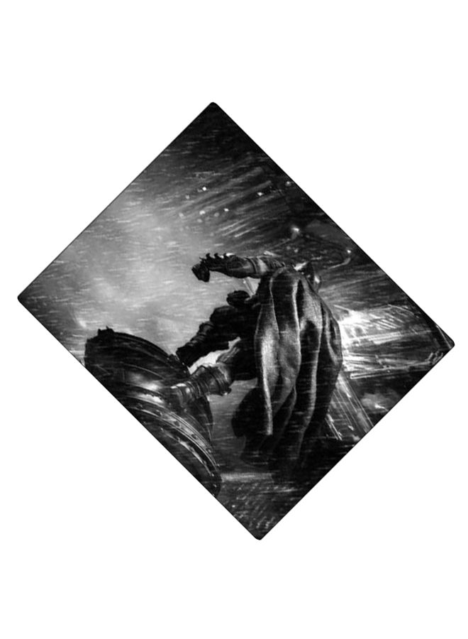 بي بي لوحة ماوس ألعاب بتصميم مضادة للانزلاق وبنمط مطبوع أسود/ رمادي - Image 2