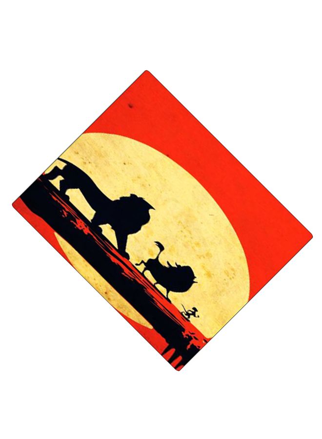 BP Printed Anti-Slip Gaming Mouse Pad Black/Yellow/Red - Image 2