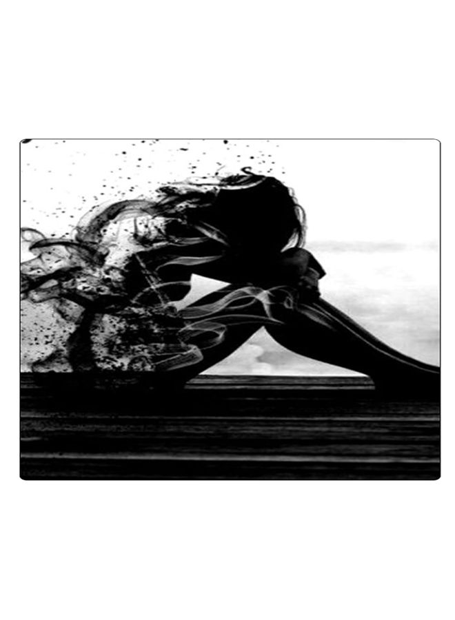 BP Printed Anti-Slip Gaming Mouse Pad Black/Grey/White - Image 1