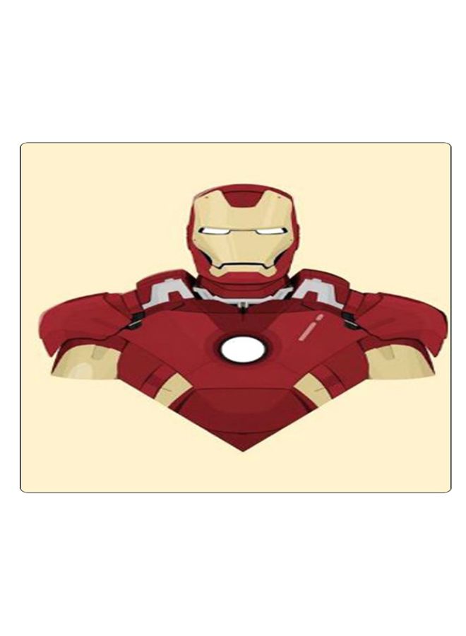 BP Printed Anti-Slip Gaming Mouse Pad Beige/Red - Image 1