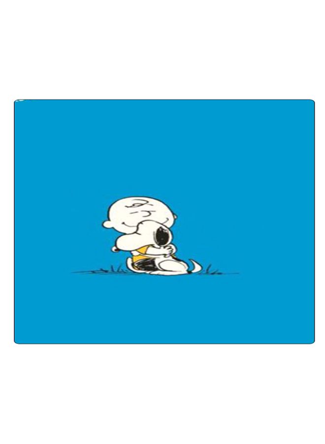 بي بي لوحة ماوس ألعاب بتصميم مضادة للانزلاق وبنمط مطبوع أزرق/أبيض/أصفر - Image 1