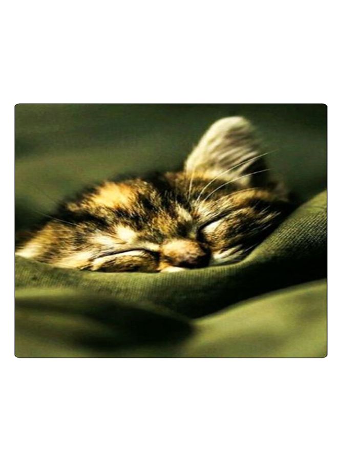 بي بي لوحة ماوس ألعاب بتصميم مضادة للانزلاق وبنمط مطبوع أخضر/بيج/بني - Image 1