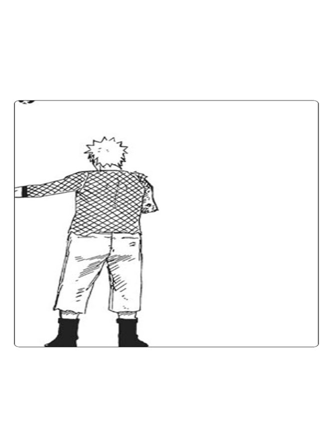 BP Printed Anti-Slip Gaming Mouse Pad Black/White - Image 1