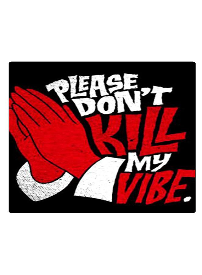 بي بي لوحة ماوس ألعاب بتصميم مضادة للانزلاق وبنمط مطبوع أسود/أحمر/أبيض - Image 1