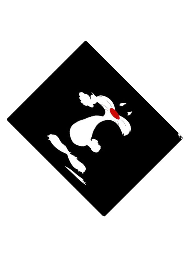 BP Printed Anti-Slip Gaming Mouse Pad Black/White/Red - Image 2