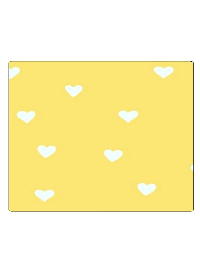 BP Printed Anti-Slip Gaming Mouse Pad Yellow/White - Image 1