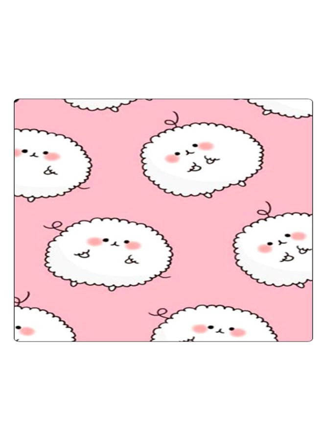 BP Printed Anti-Slip Gaming Mouse Pad Pink/White/Black - Image 1