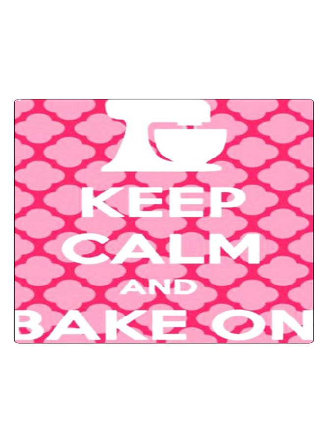 BP Printed Anti-Slip Gaming Mouse Pad Pink/White - Image 1