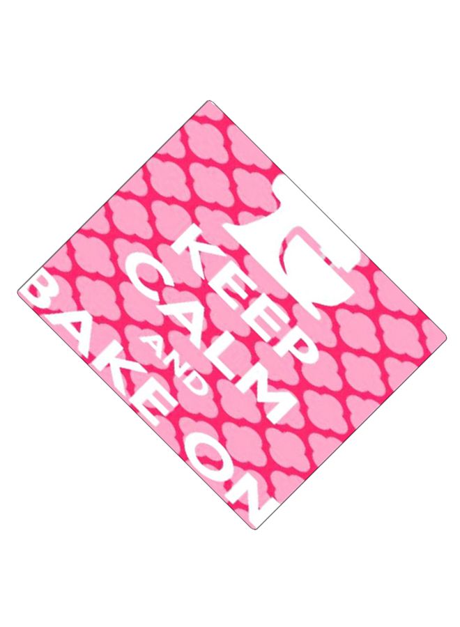 BP Printed Anti-Slip Gaming Mouse Pad Pink/White - Image 2