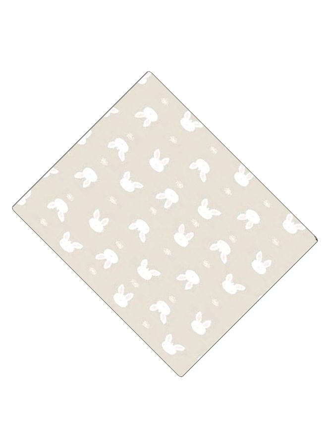 بي بي لوحة ماوس ألعاب بتصميم مضادة للانزلاق وبنمط مطبوع بيج/أبيض/وردي - Image 2