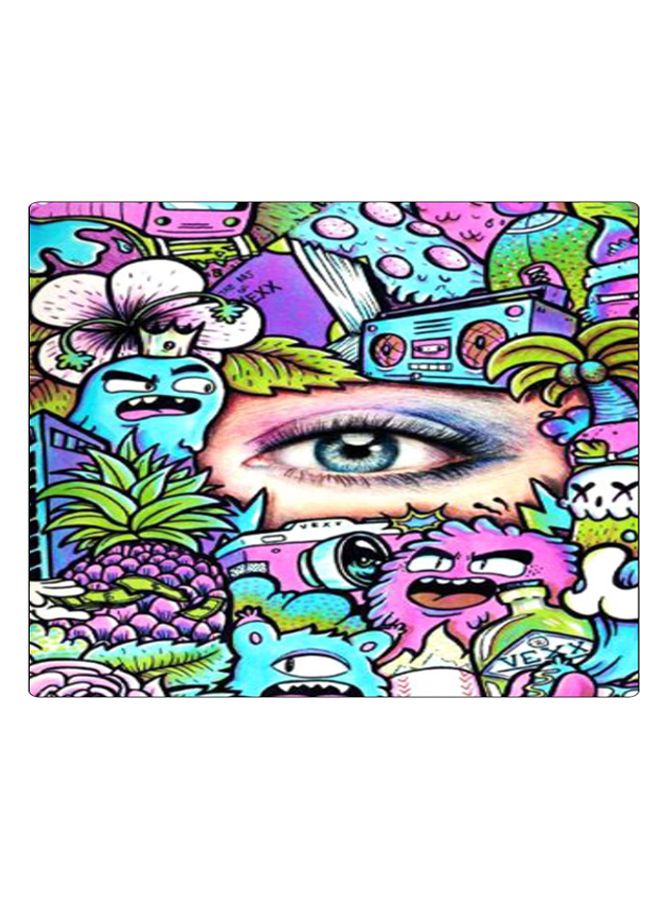 بي بي لوحة ماوس ألعاب بتصميم مضادة للانزلاق وبنمط مطبوع متعدد الألوان - Image 1