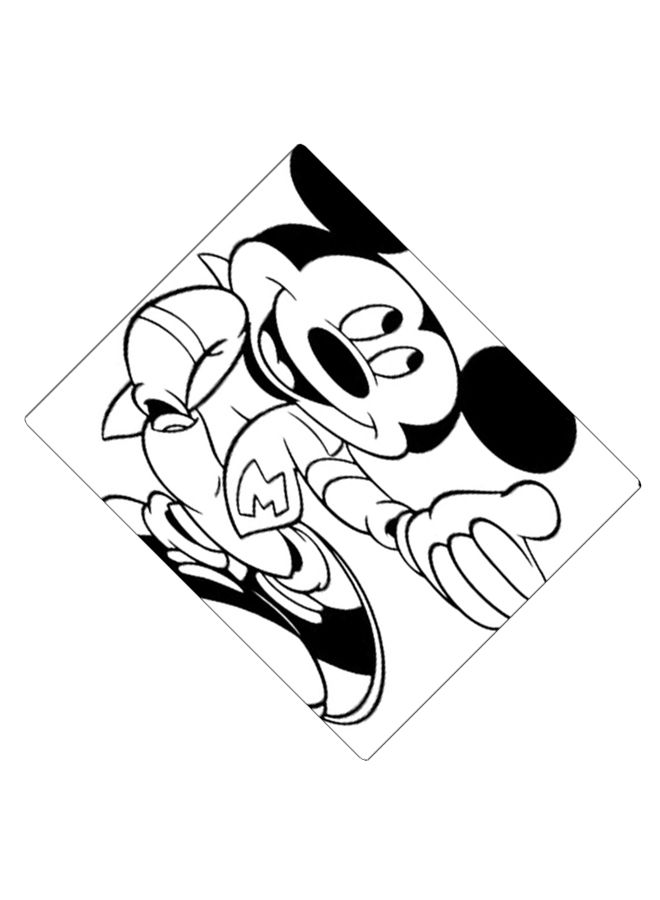 BP Printed Anti-Slip Gaming Mouse Pad Black/White  - Image 2