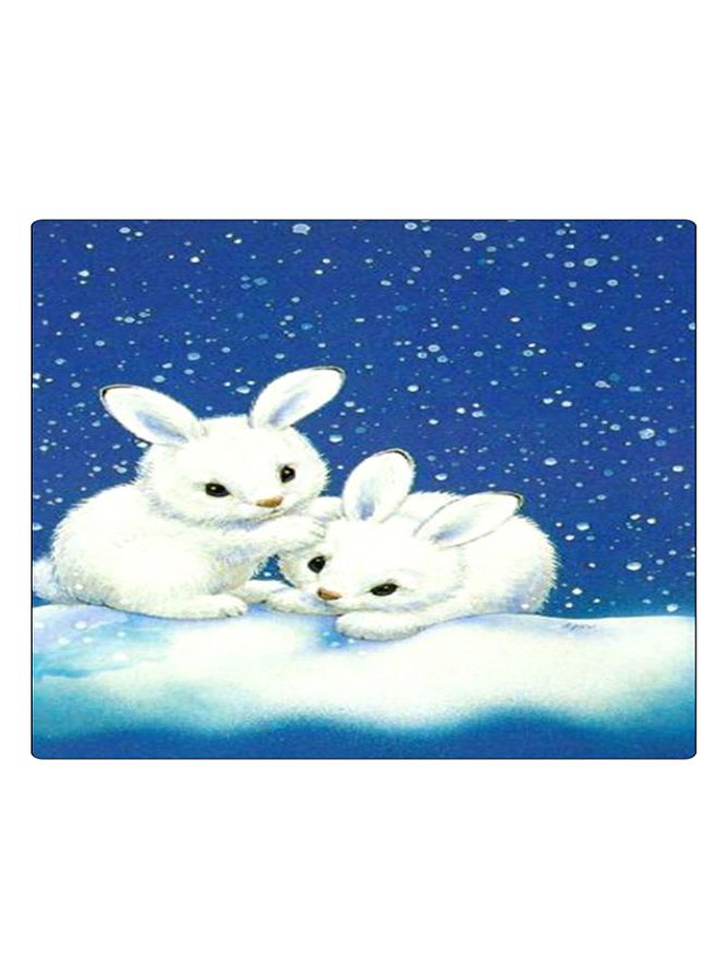 BP Printed Anti-Slip Gaming Mouse Pad Blue/White - Image 1