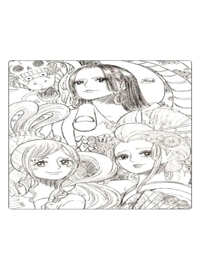 BP Printed Anti-Slip Gaming Mouse Pad Black/White  - Image 1