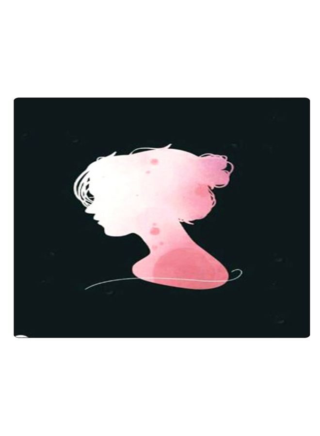 BP Printed Anti-Slip Gaming Mouse Pad Black/Pink/White - Image 1