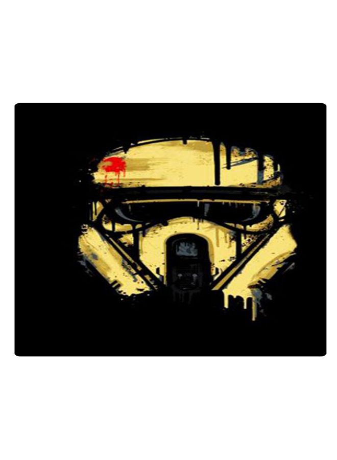 بي بي لوحة ماوس ألعاب بتصميم مضادة للانزلاق وبنمط مطبوع أسود/ أصفر/ أحمر - Image 1