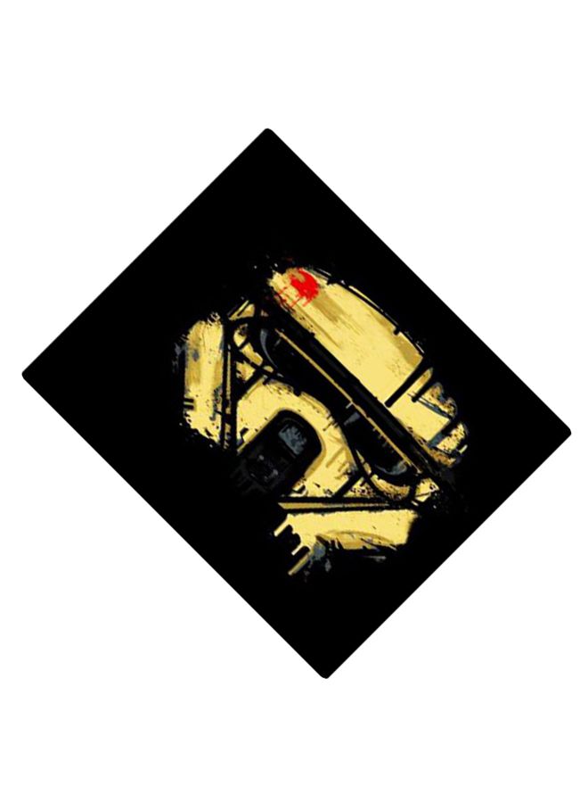 بي بي لوحة ماوس ألعاب بتصميم مضادة للانزلاق وبنمط مطبوع أسود/ أصفر/ أحمر - Image 2