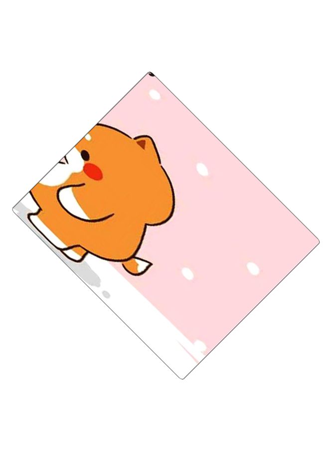 بي بي لوحة ماوس ألعاب بتصميم مضادة للانزلاق وبنمط مطبوع وردي/بني/أبيض - Image 2