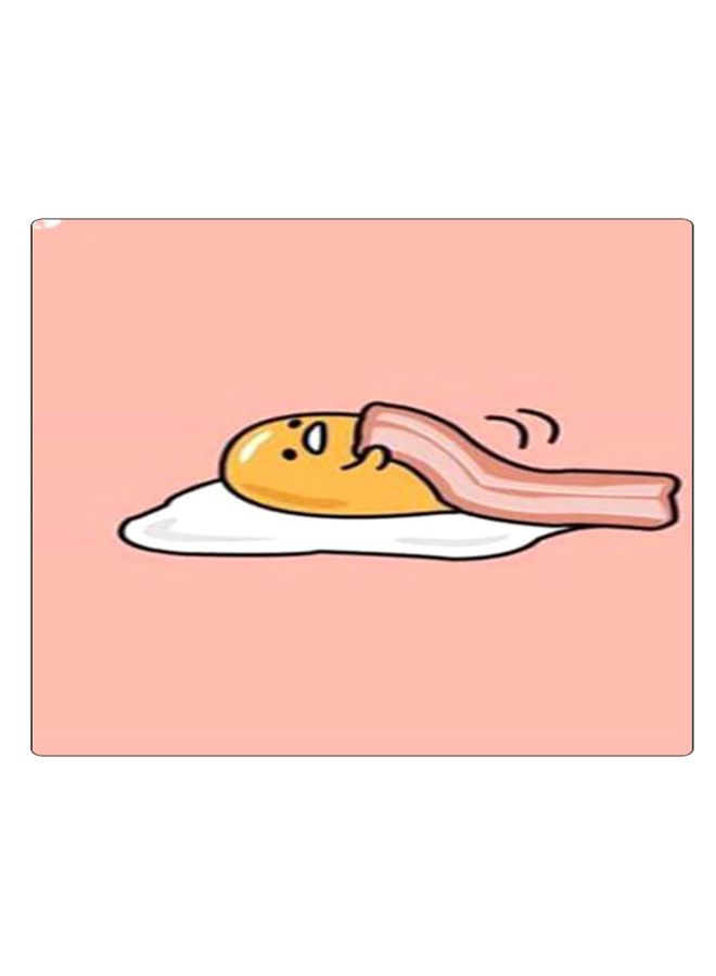 BP Printed Anti-Slip Gaming Mouse Pad Pink/White/Yellow - Image 1