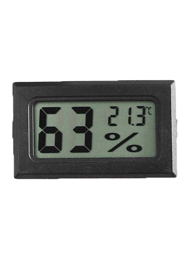 ماركة غير محددة ميزان قياس حرارة ورطوبة رقمي بشاشة LCD أسود/ رمادي  - Image 1