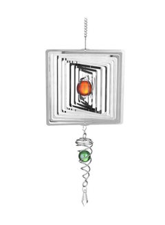 Crystal Ball Ornament Wind Chimes Orange/Green/Silver 18.3inch - v1593104470/N38936337A_1