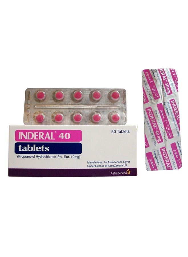 INDERAL - Inderal 40 Mg - 50 Tablets - Image 1