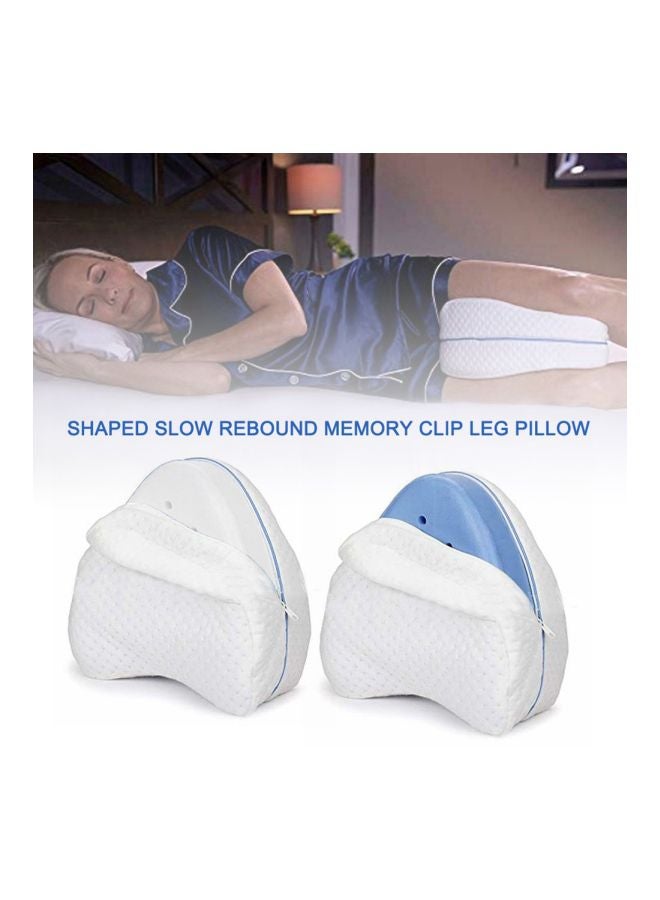 Leg Support Pillow White/Blue 250x155x230mm  - Image 2