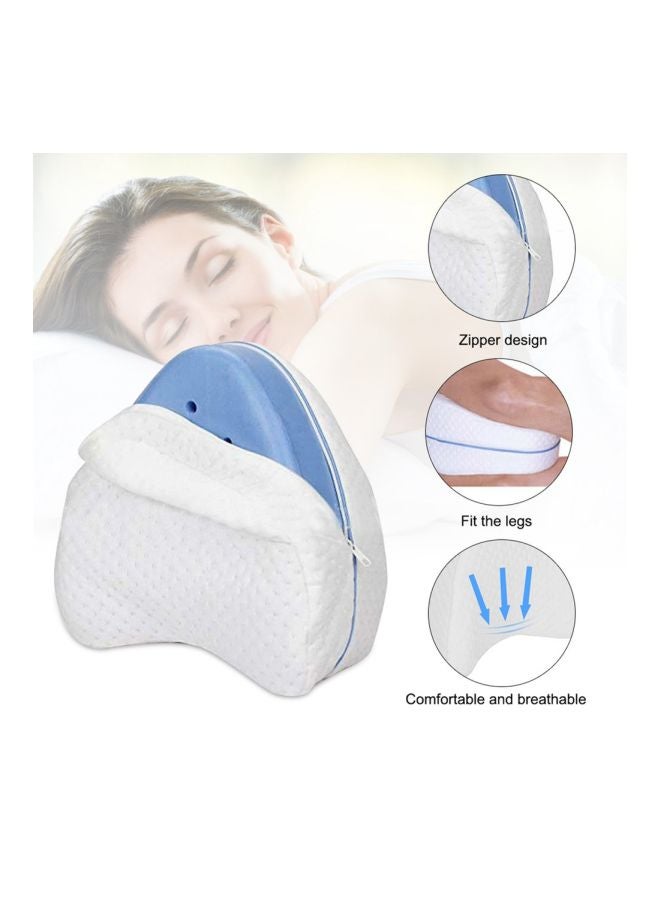 Leg Support Pillow White/Blue 250x155x230mm  - Image 4