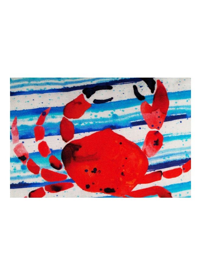 بيج ديزاين وسادة بطبعة سلطعون البحر أنيموس أحمر/ أزرق/ أبيض 40x40سم - Image 3