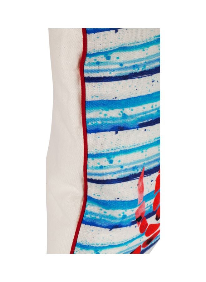 بيج ديزاين وسادة بطبعة سلطعون البحر أنيموس أحمر/ أزرق/ أبيض 40x40سم - Image 4