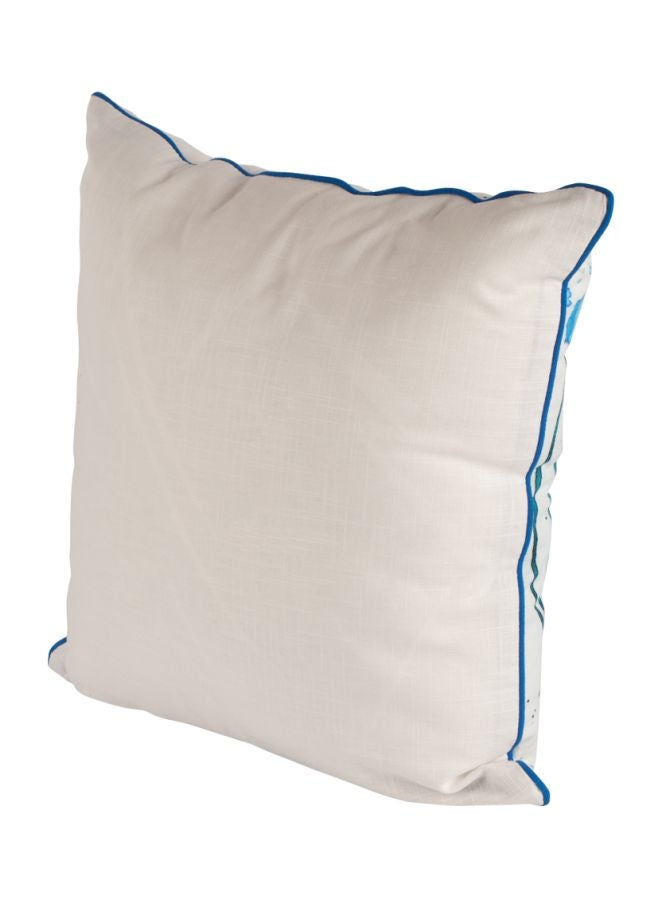Biggdesign Anemoss Route Printed Throw Pillow Blue/White 40x40cm  - Image 2