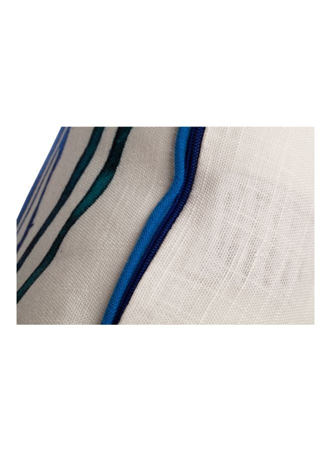 Biggdesign Anemoss Route Printed Throw Pillow Blue/White 40x40cm  - Image 5