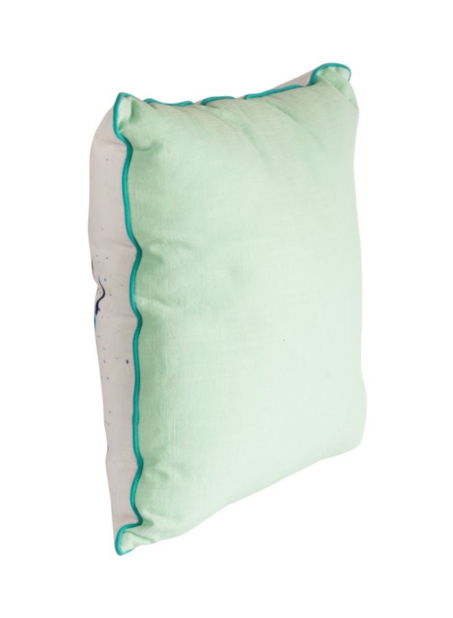 Biggdesign Anemoss Crab Printed Throw Pillow White/Green/Blue 40x40cm  - Image 5