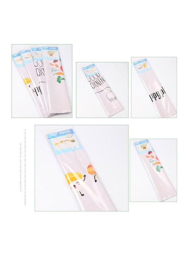 5-Piece Sushi Pattern Wall Sticker Set Multicolour 60x90cm - Image 3