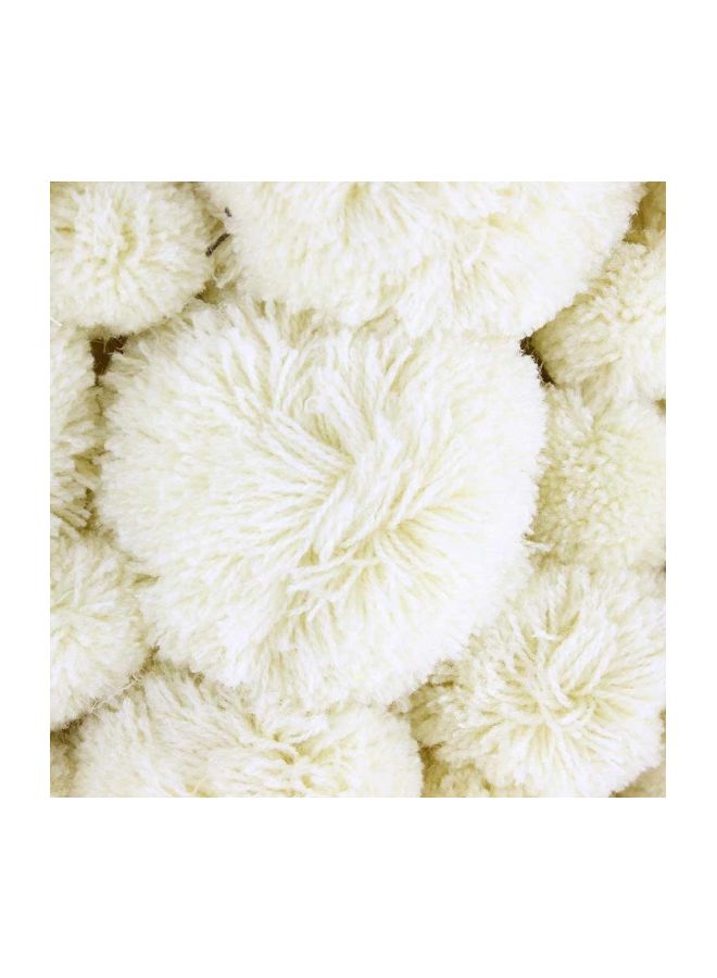 Decoration Hair Ball String Ornaments Beige/Grey 15x3x15cm  - Image 2