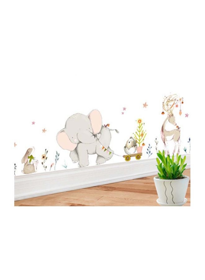 Elephant Wall Sticker Multicolour 30x6x6centimeter - Image 1