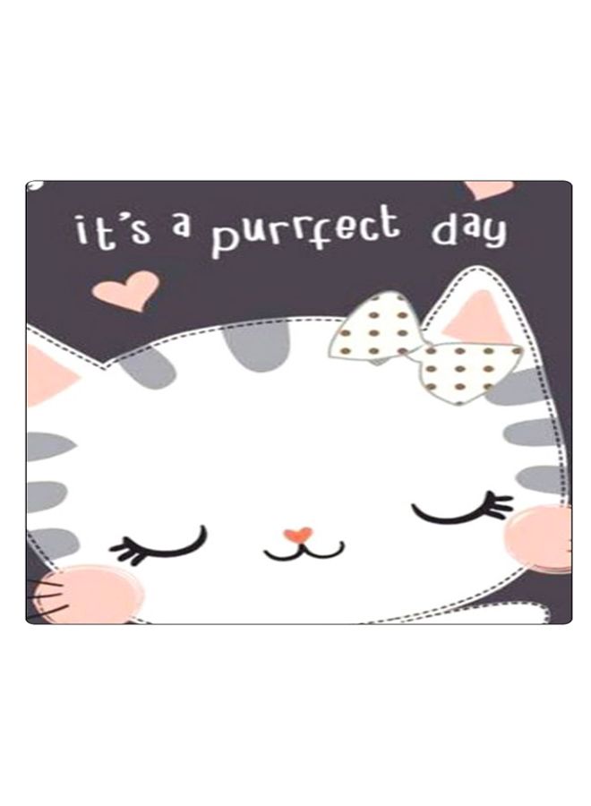 BP Printed Anti-Slip Gaming Mouse Pad White/Pink/Grey - Image 1