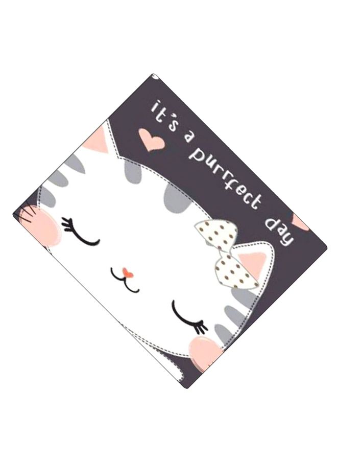 BP Printed Anti-Slip Gaming Mouse Pad White/Pink/Grey - Image 2