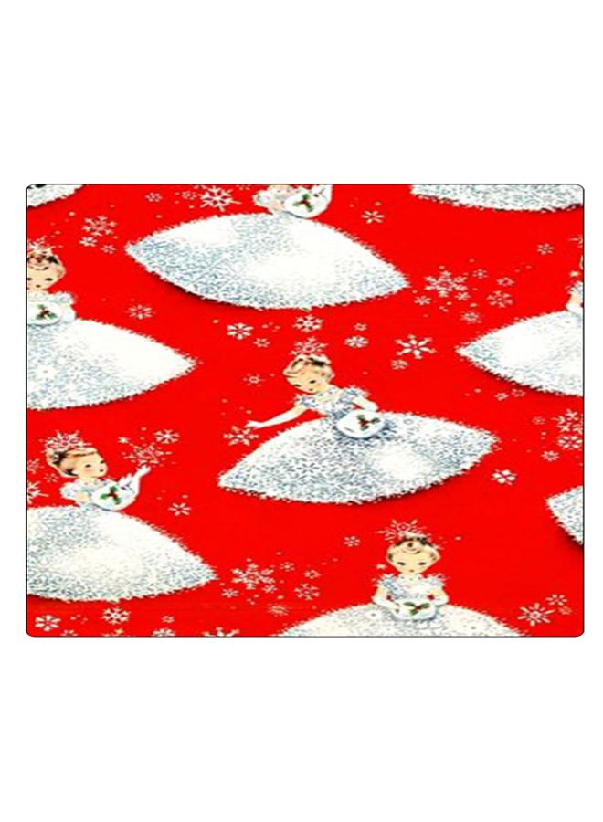 BP Printed Anti-Slip Gaming Mouse Pad White/Red/Beige - Image 1