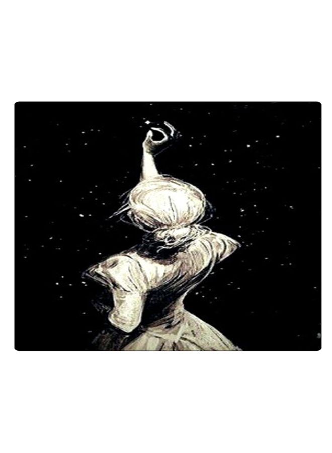 BP Printed Anti-Slip Gaming Mouse Pad Black/Brown/White - Image 1