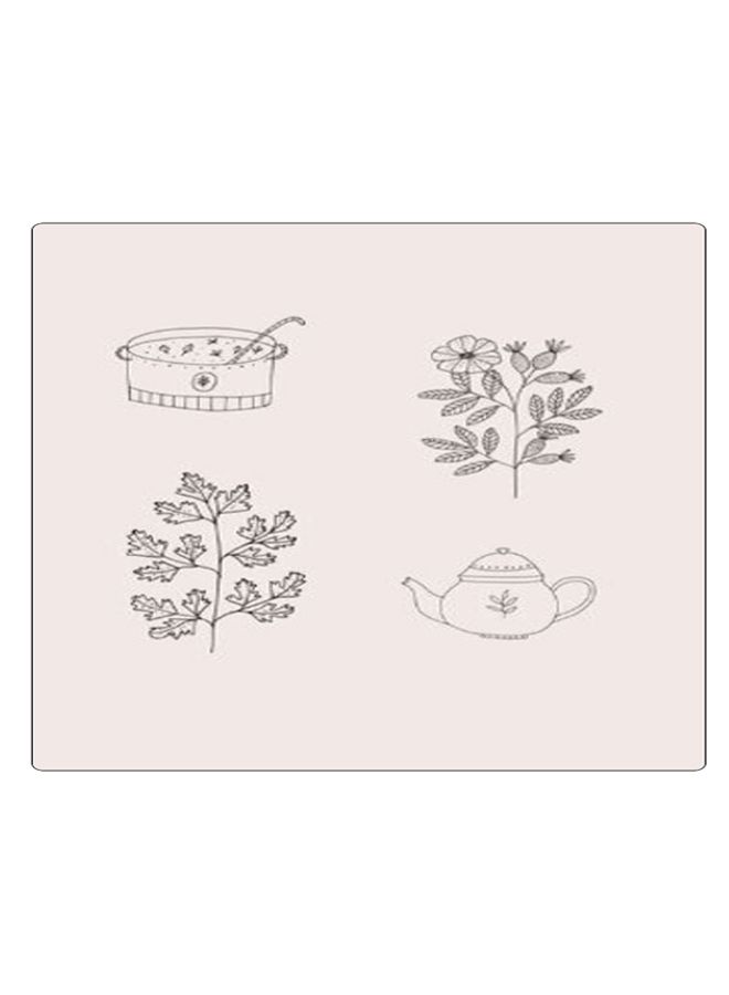 BP Printed Anti-Slip Gaming Mouse Pad Brown/Black - Image 1