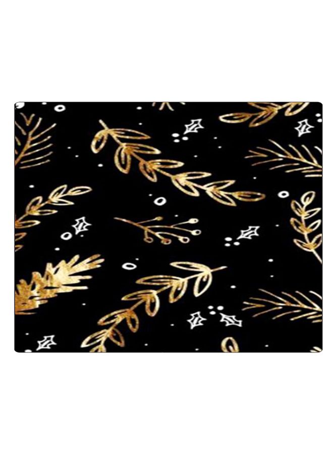BP Printed Anti-Slip Gaming Mouse Pad Black/Gold/White - Image 1