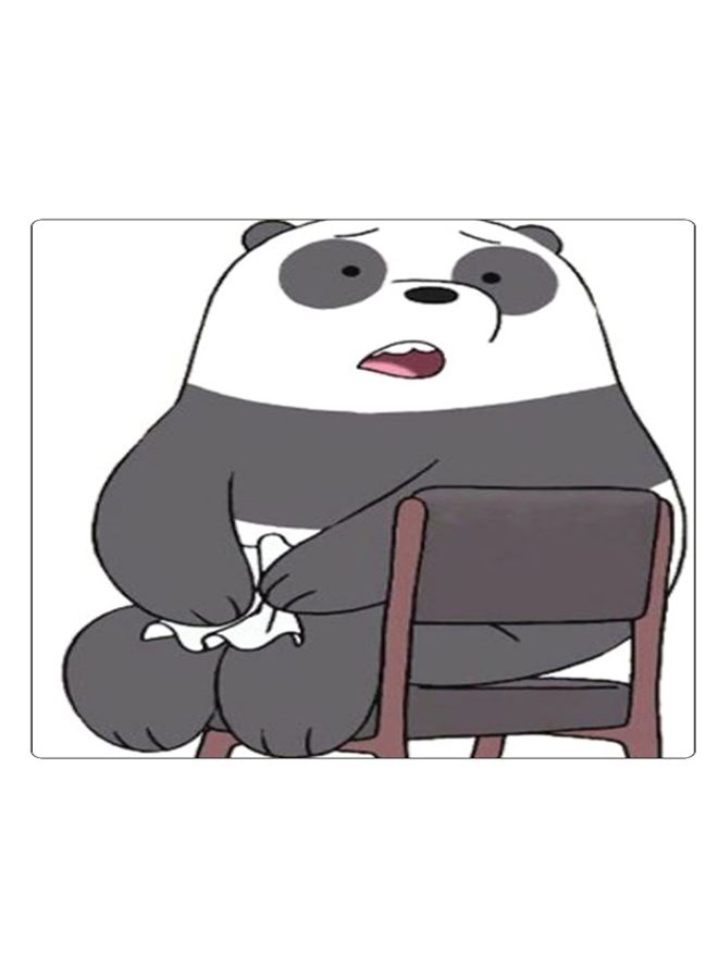 BP Printed Anti-Slip Gaming Mouse Pad Black/White/Brown - Image 1