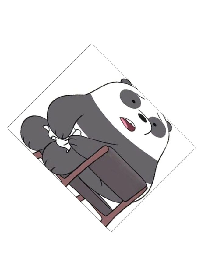 BP Printed Anti-Slip Gaming Mouse Pad Black/White/Brown - Image 2