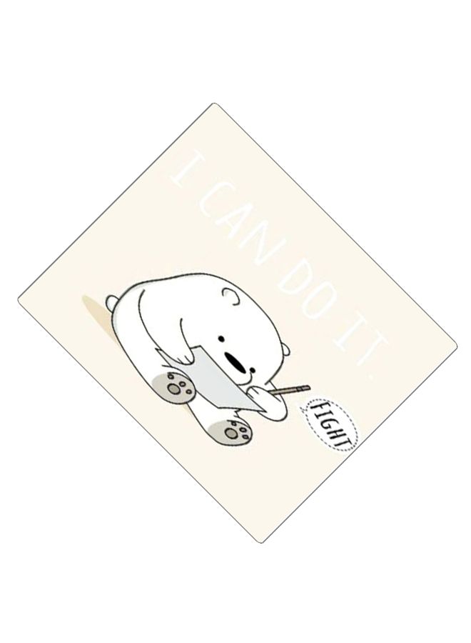 BP Printed Anti-Slip Gaming Mouse Pad Beige/White/Black - Image 2