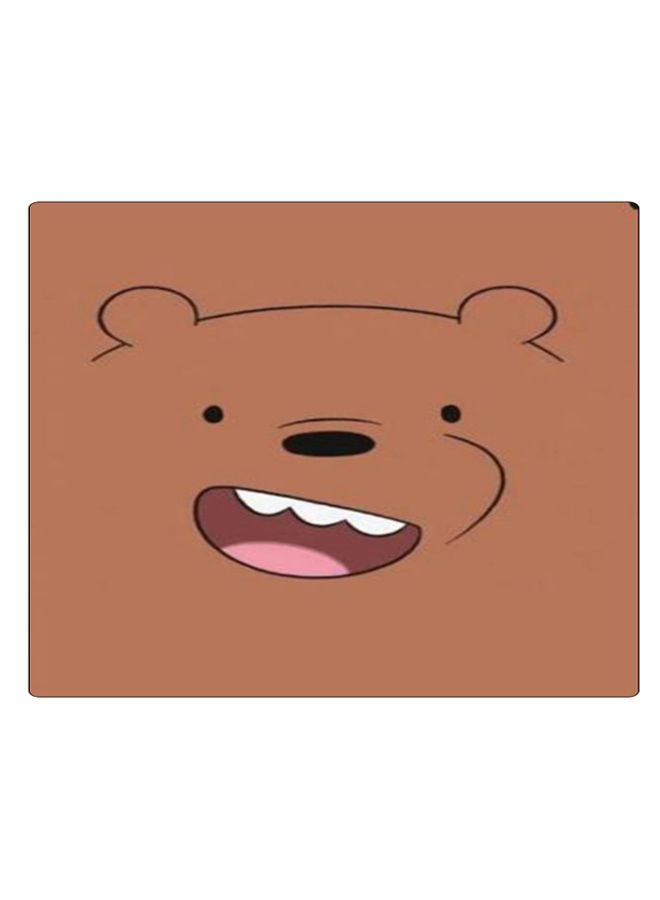 BP Printed Anti-Slip Gaming Mouse Pad Brown/Black/White - Image 1