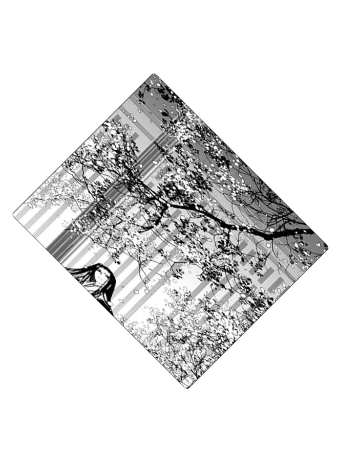 بي بي لوحة ماوس ألعاب بتصميم مضادة للانزلاق وبنمط مطبوع أسود/ أبيض/ رمادي - Image 2