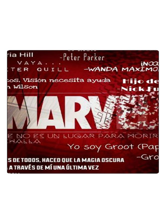 BP Printed Anti-Slip Gaming Mouse Pad Red/Black/White - Image 1